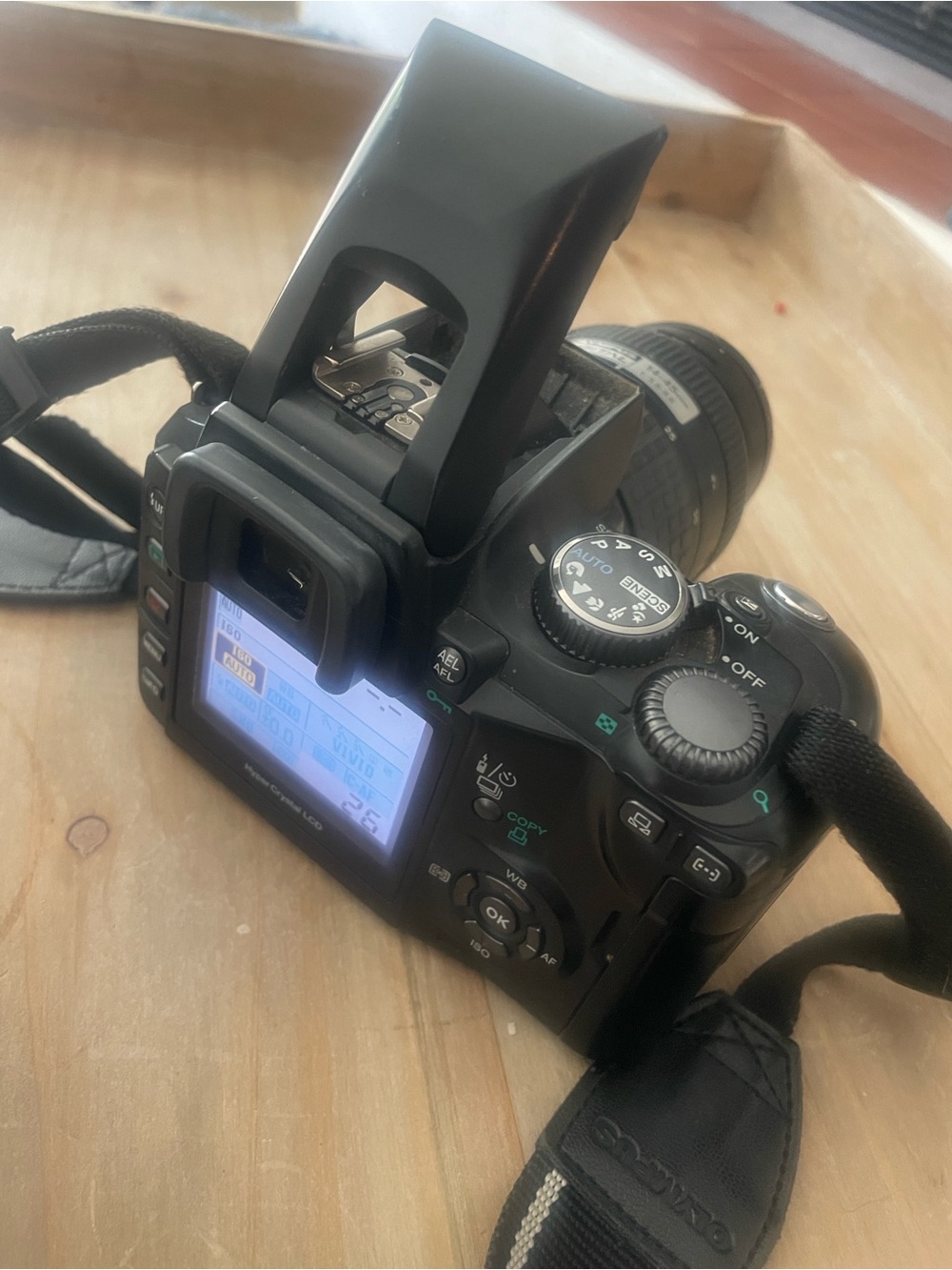 Olympus E-500 Black Digital Camera Body with Flip-Up Viewfinder